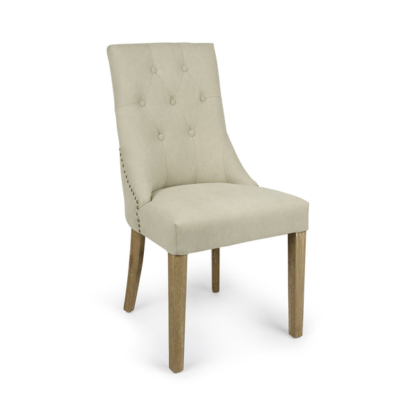 Sophie Allport Witham Buttoned Back Dining Chair - Cream