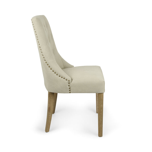 Sophie Allport Witham Buttoned Back Dining Chair - Cream
