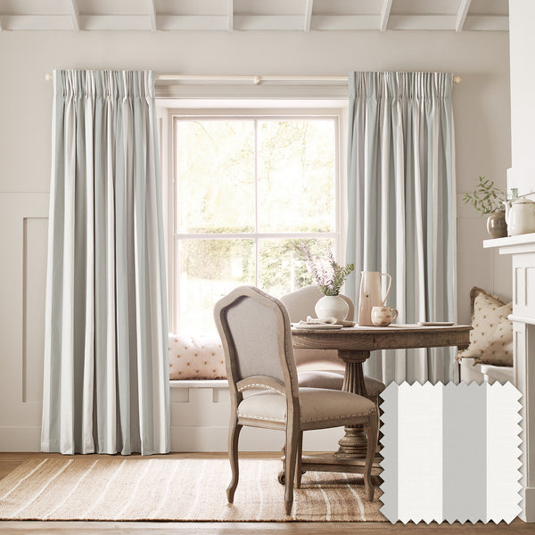 sophie allport Witham Grey Stripe Made to Measure Curtains