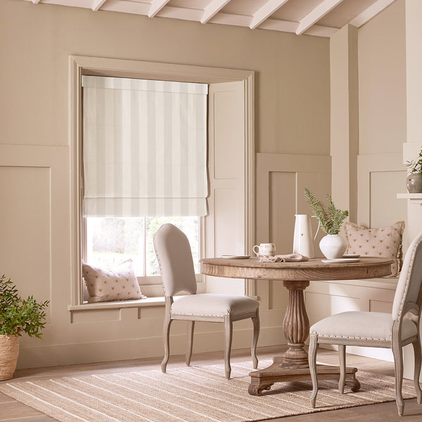 Sophie Allport Witham Off White Stripe Made To Measure Roman Blind