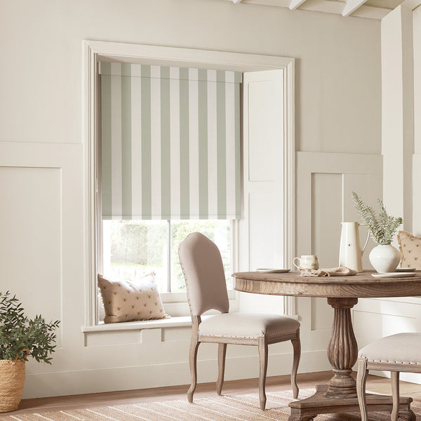 Sophie Allport Witham Sage Stripe Made To Measure Roller Blind