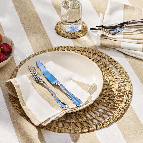 Sophie Allport Witham Sand Stripe Linen Napkins (Set Of 4)