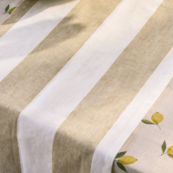 Sophie Allport Witham Sand Stripe Linen Table Runner