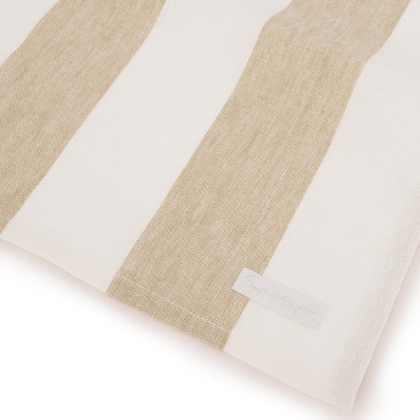 Sophie Allport Witham Sand Stripe Linen Table Runner