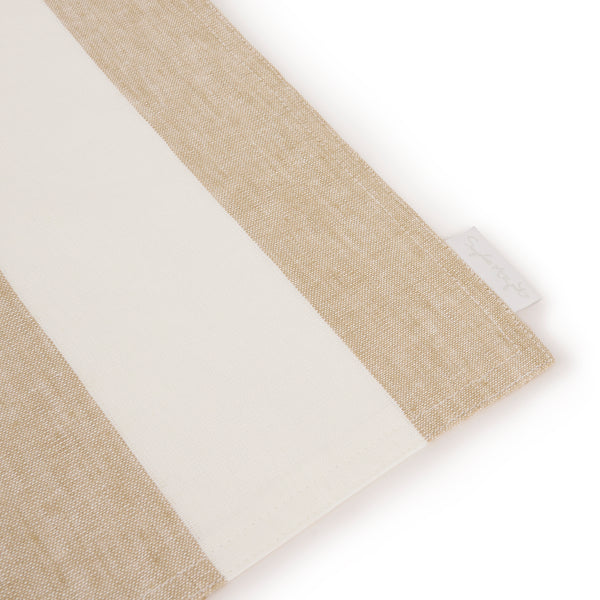 Sophie Allport Witham Sand Stripe Linen Washable Placemats (Set Of 2)