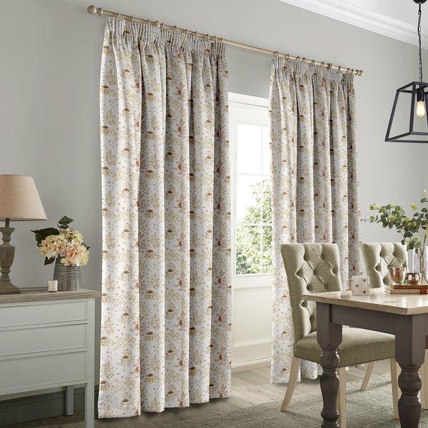 Sophie Allport Woodland Friends Off White Made To Measure Curtains