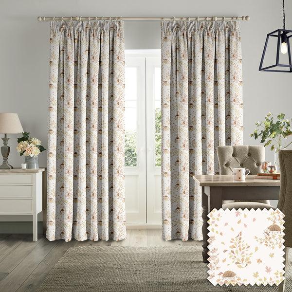 Sophie Allport Woodland Friends Off White Made To Measure Curtains