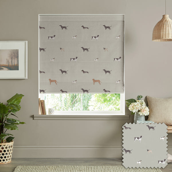 sophie allport Woof Linen Look Made to Measure Roman Blind