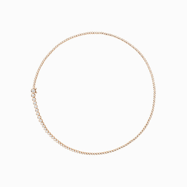Sophie Bille Brahe Collier De Tennis Classique Rose