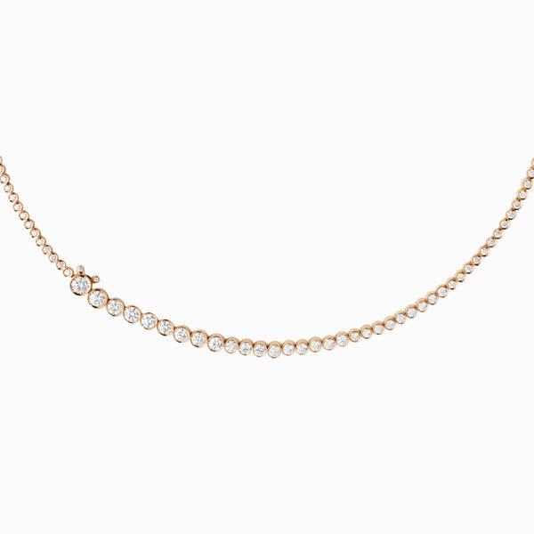sophie bille brahe Collier de Tennis Classique Rose