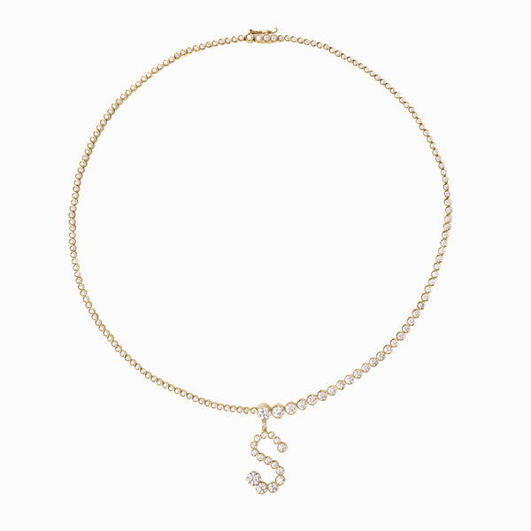 Sophie Bille Brahe Collier De Tennis Lettre