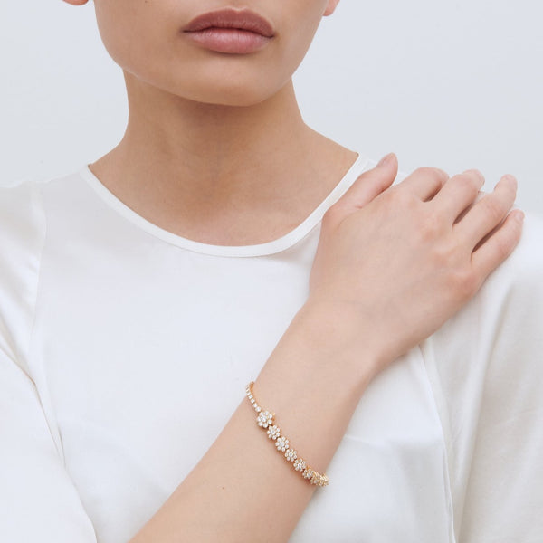 Sophie Bille Brahe Fleur De Tennis Bracelet