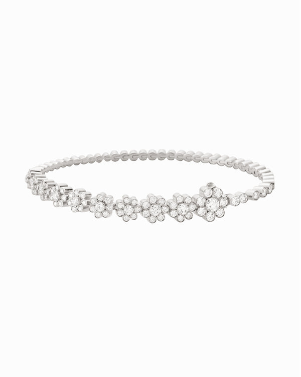 sophie bille brahe Fleur de Tennis Bracelet Blanc