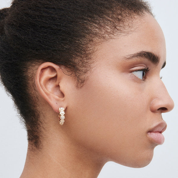 Sophie Bille Brahe Grande Boucle Fleurs