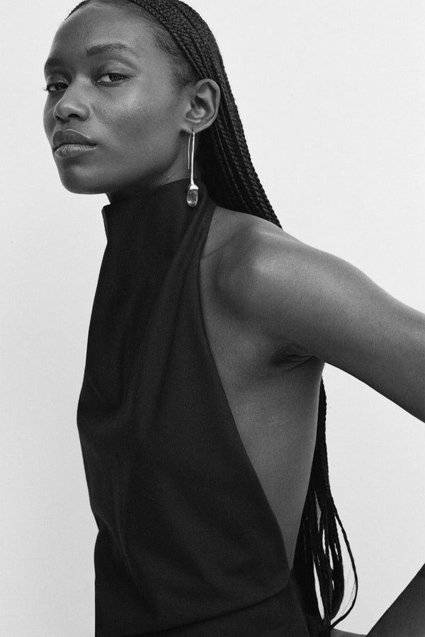 Sophie Buhai Long Dripping Stone Earrings In Quartz