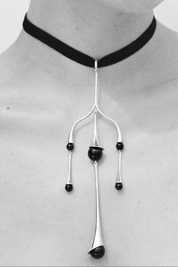 Sophie Buhai Chandelier Choker In Onyx