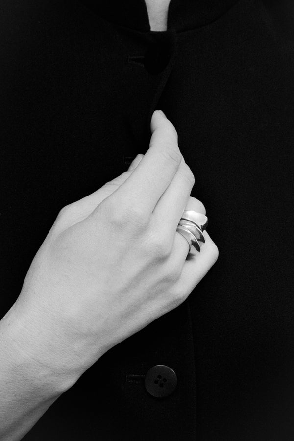 sophie buhai Disc and dimple ring set
