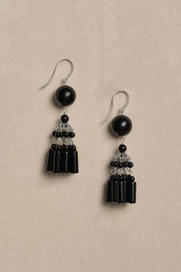 Sophie Buhai Flamenco Earrings In Onyx