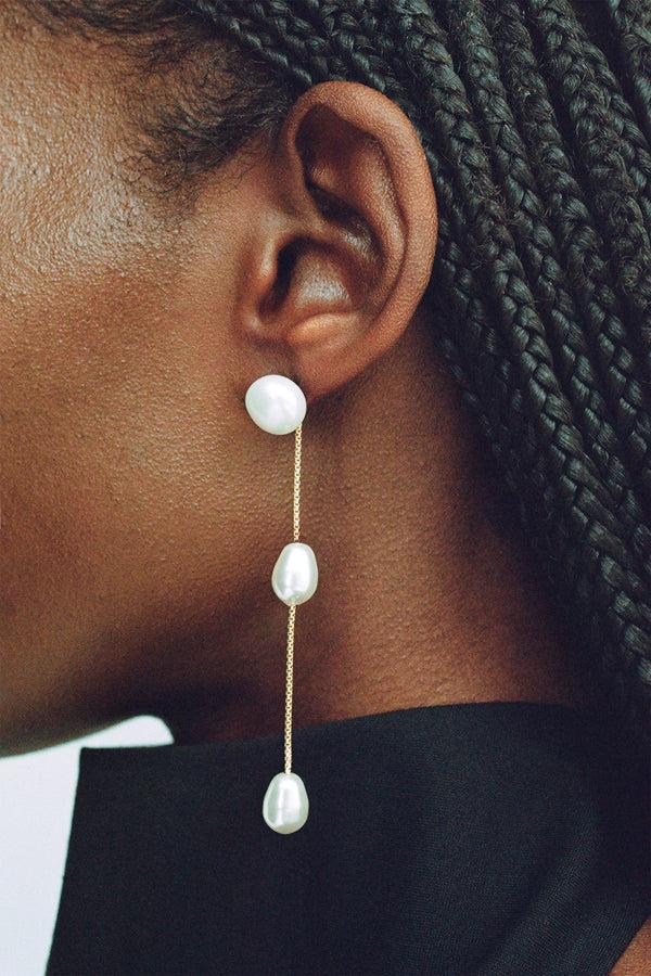 Sophie Buhai Gold Small Pearl Drop Earrings