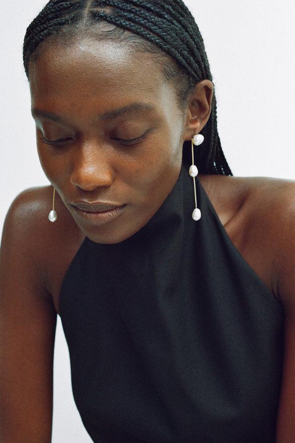 Sophie Buhai Gold Small Pearl Drop Earrings