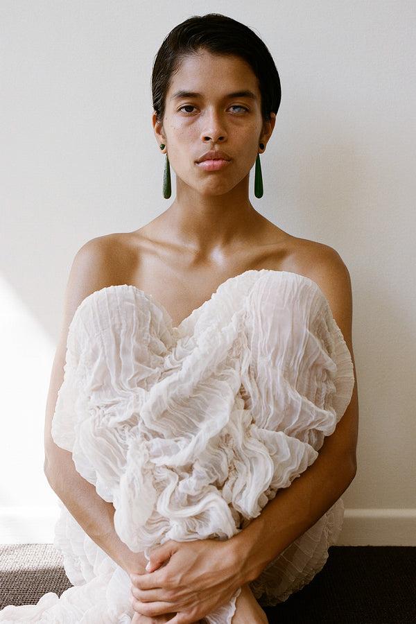 Sophie Buhai Large Angelika Earrings In Jade