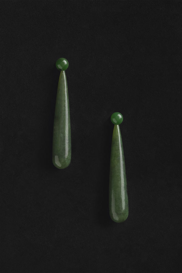 Sophie Buhai Large Angelika Earrings In Jade