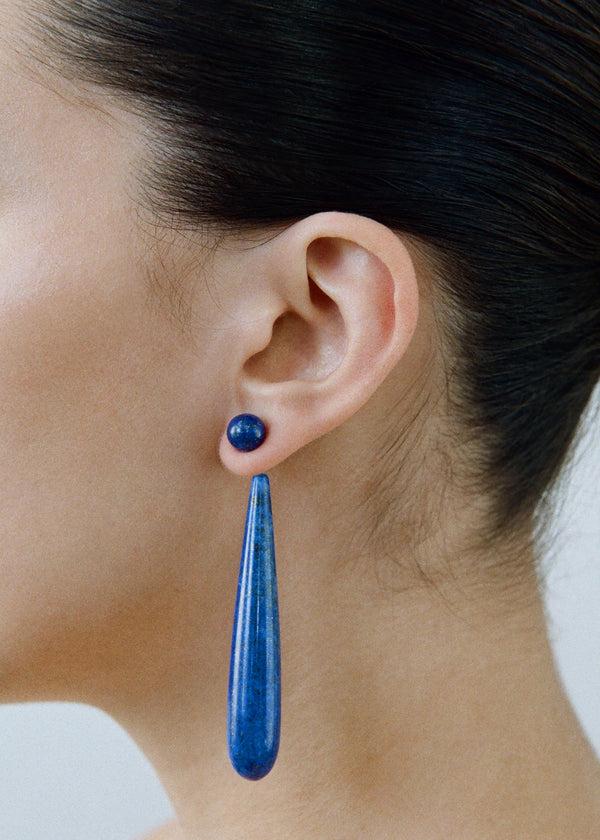 Sophie Buhai Large Angelika Earrings In Lapis