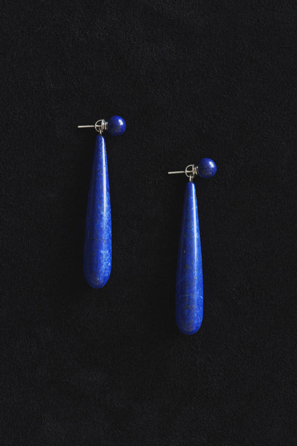 Sophie Buhai Large Angelika Earrings In Lapis