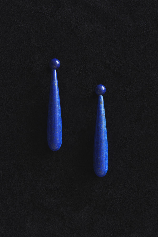 sophie buhai Large angelika earrings in lapis