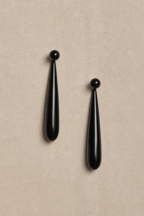 Sophie Buhai Large Angelika Earrings In Onyx