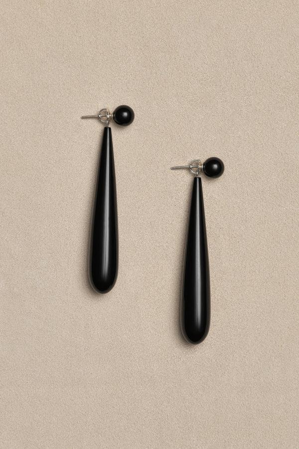 Sophie Buhai Large Angelika Earrings In Onyx