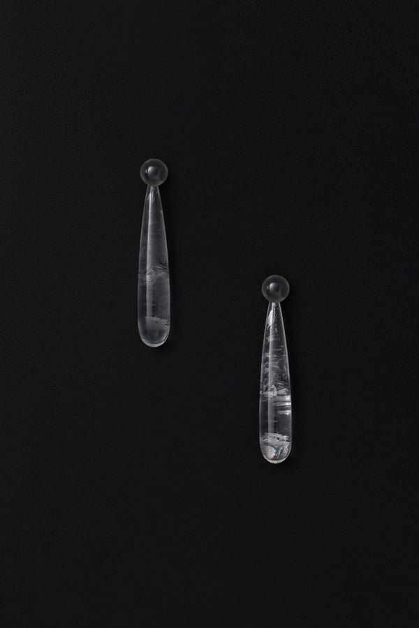 sophie buhai Large angelika earrings in quartz