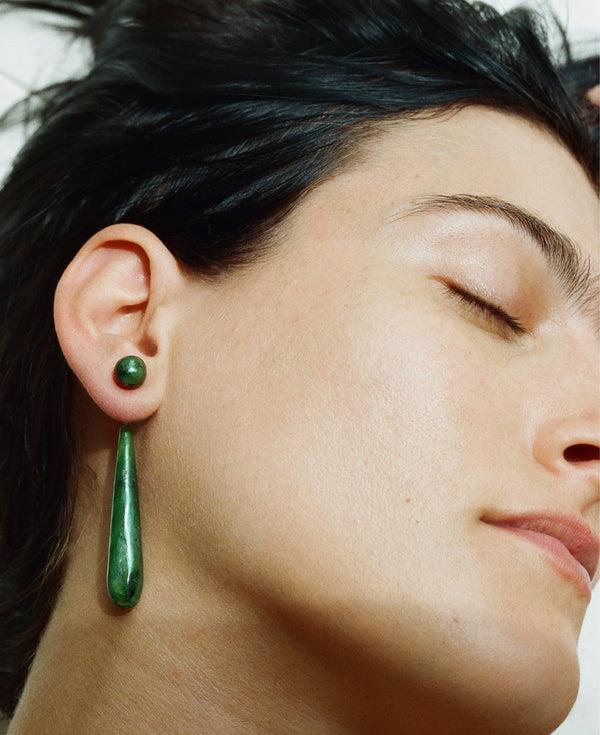 Sophie Buhai Medium Angelika Earrings In Jade
