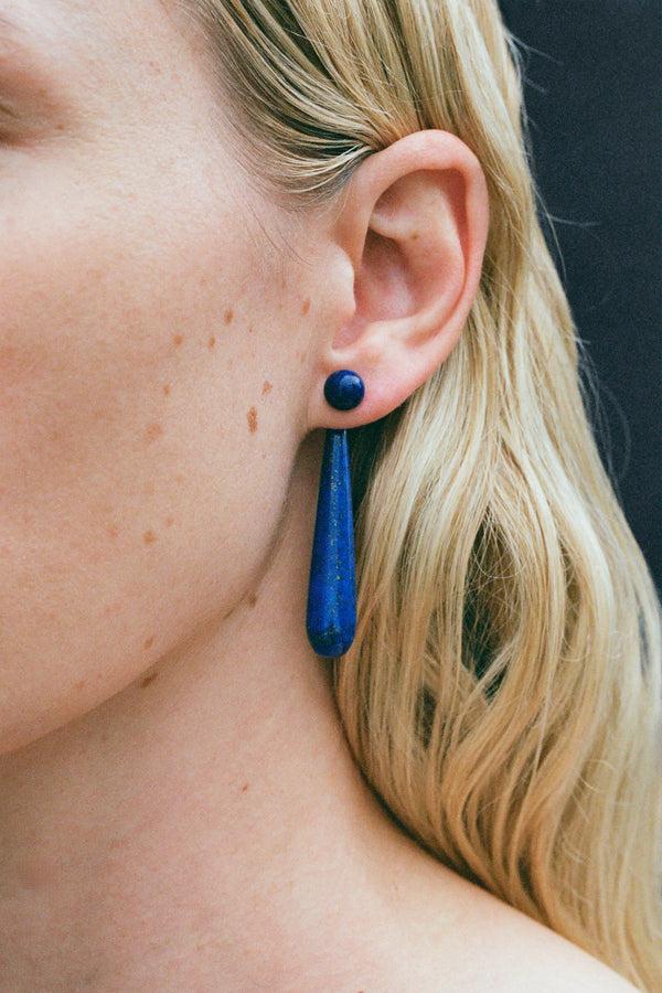 Sophie Buhai Medium Angelika Earrings In Lapis