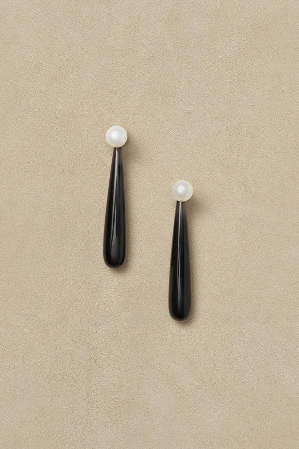 Sophie Buhai Medium Angelyne Earrings In Onyx