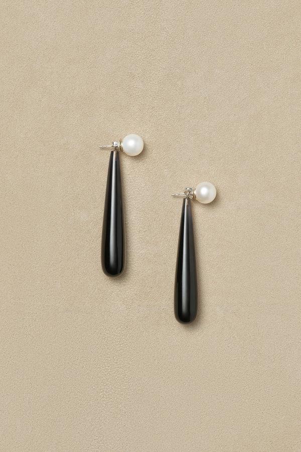 Sophie Buhai Medium Angelyne Earrings In Onyx