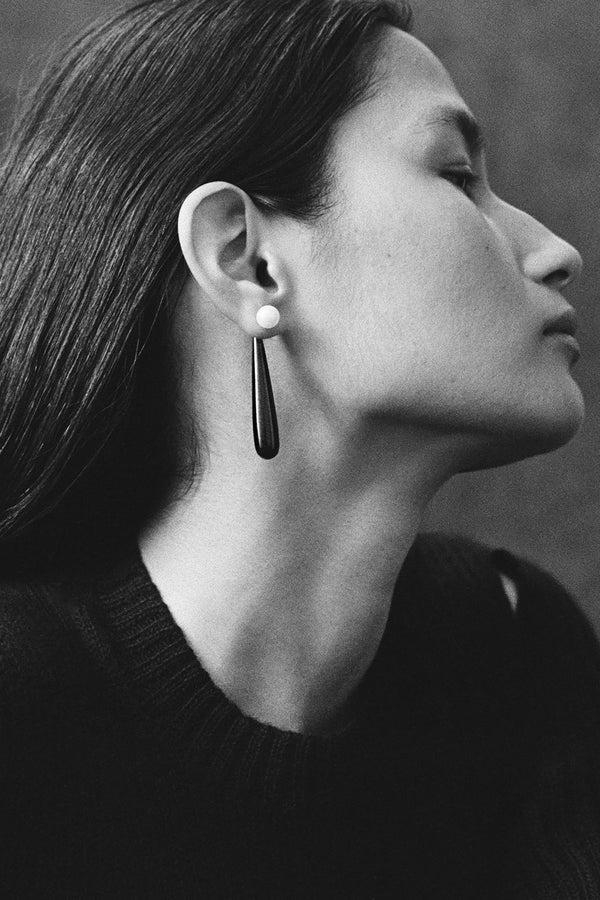 sophie buhai Medium angelyne earrings in onyx