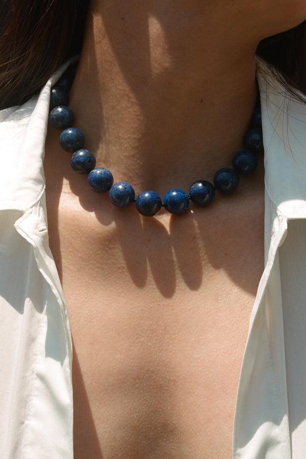 Sophie Buhai Medium Boule Collar In Lapis