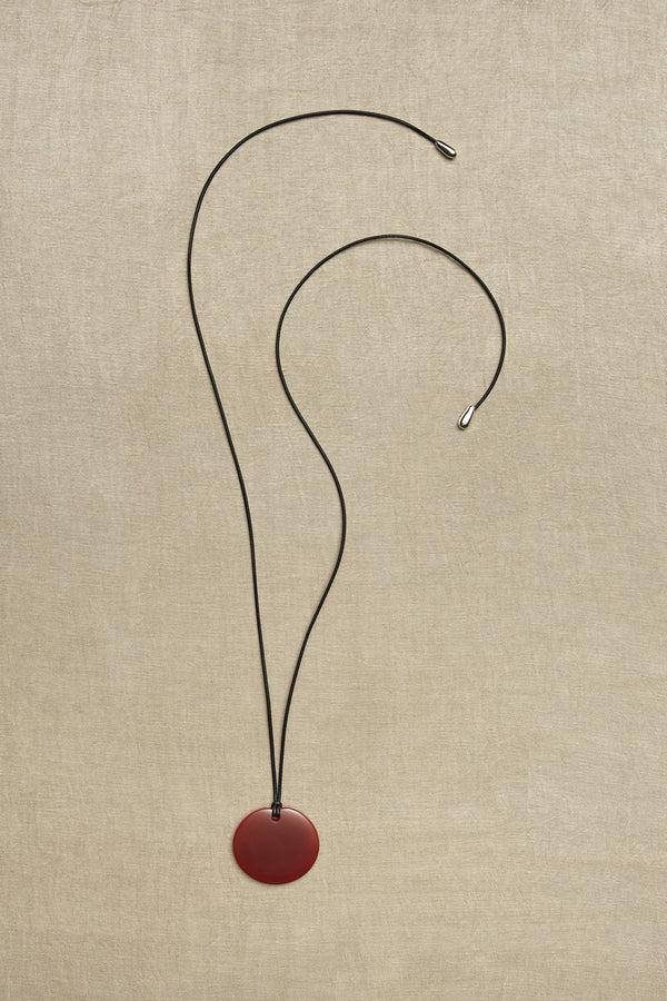 Sophie Buhai Medium Full Moon Pendant In Carnelian