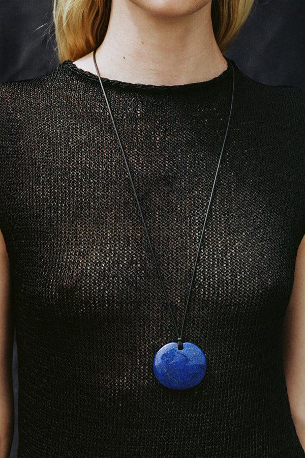 sophie buhai Medium full moon pendant in lapis