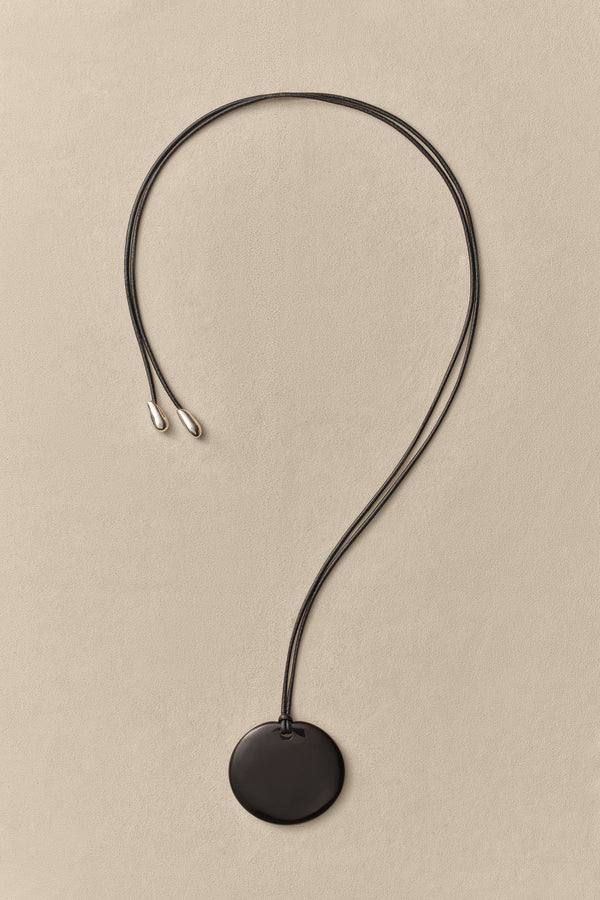 Sophie Buhai Medium Full Moon Pendant In Onyx