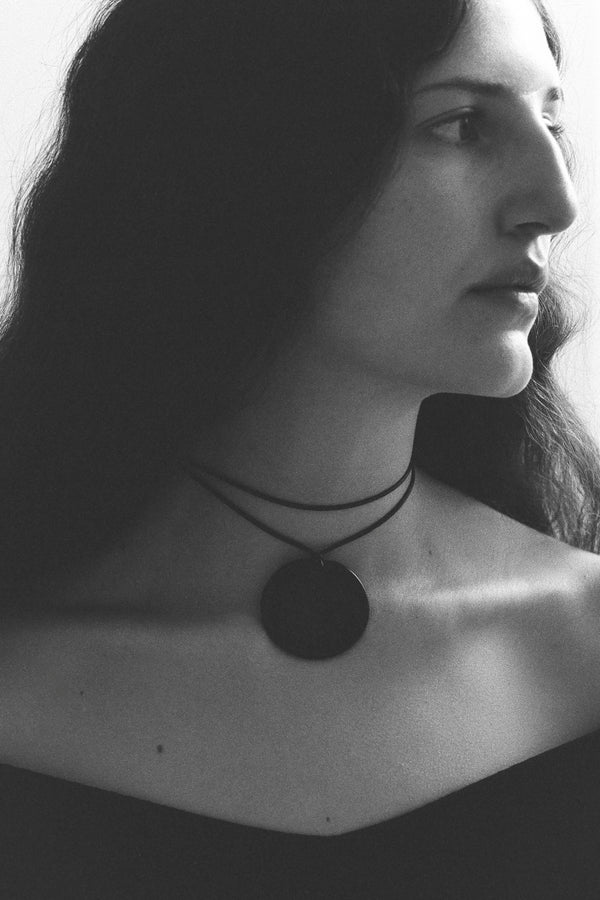 sophie buhai Medium full moon pendant in onyx