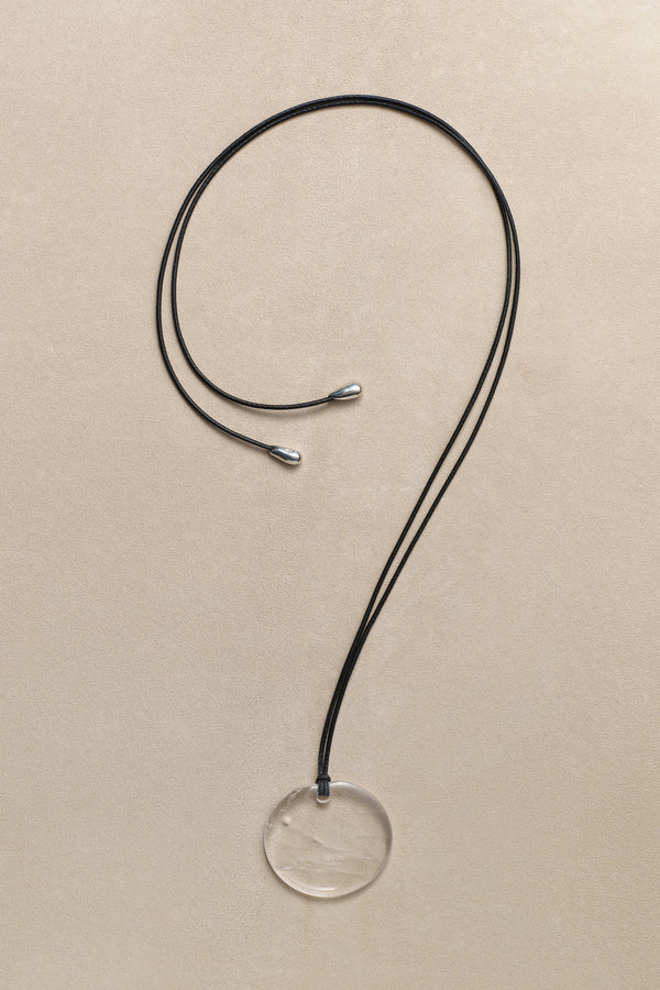 sophie buhai Medium full moon pendant in quartz