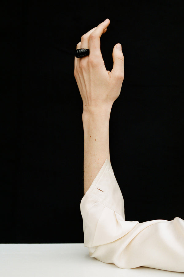Sophie Buhai Onyx Shell Ring