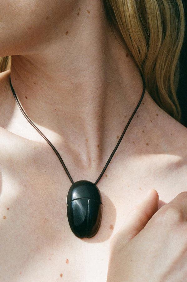 Sophie Buhai Scarab Choker In Onyx