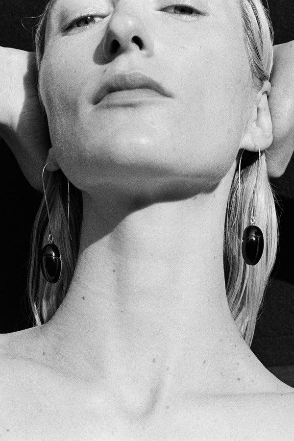 Sophie Buhai Scarab Drop Earrings In Onyx