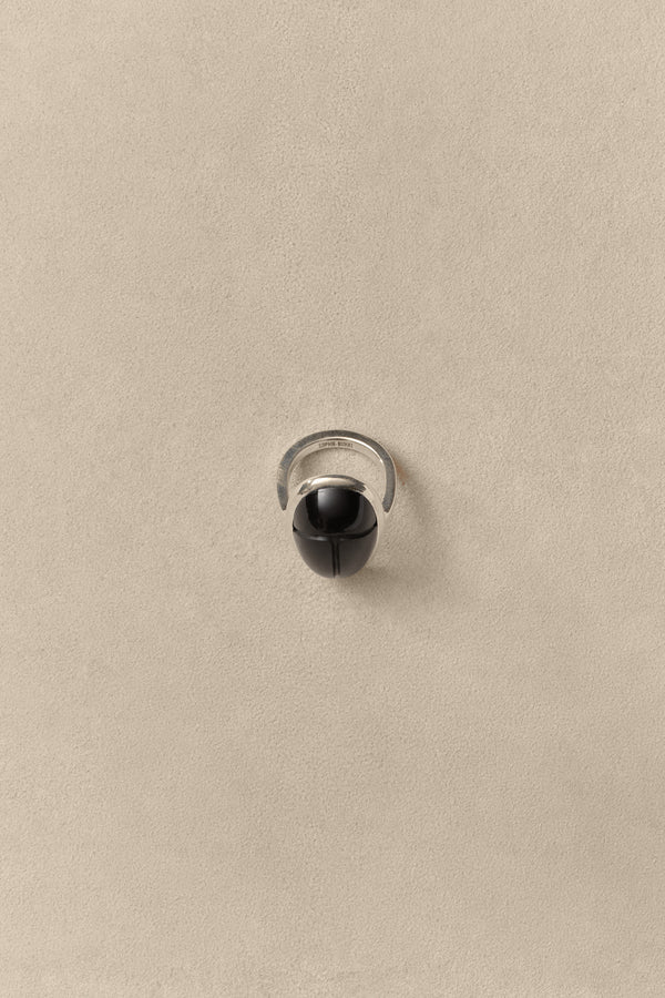 Sophie Buhai Scarab Ring In Onyx