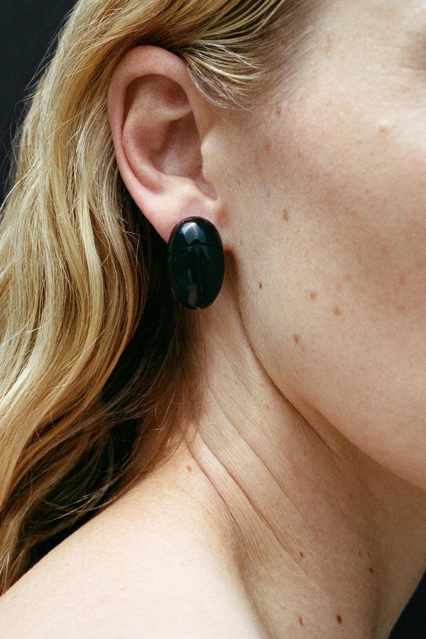 Sophie Buhai Scarab Studs In Onyx