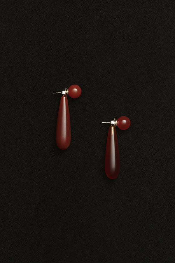 Sophie Buhai Small Angelika Earrings In Carnelian