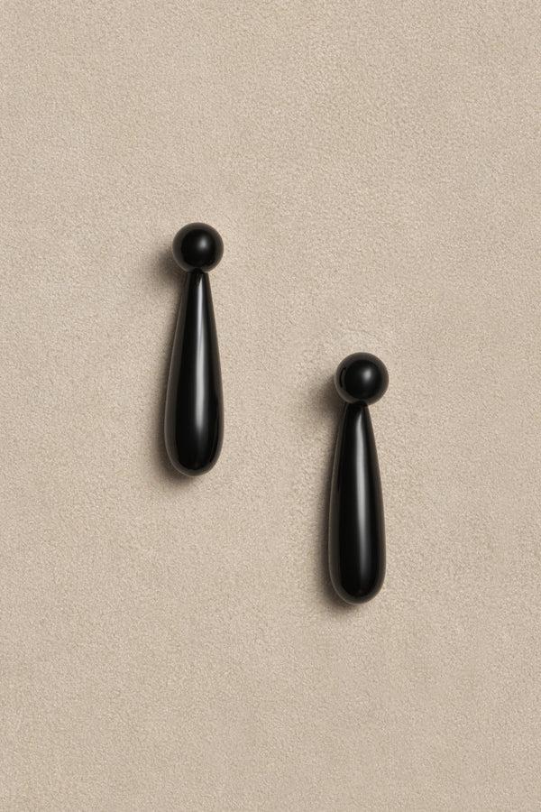Sophie Buhai Small Angelika Earrings In Onyx